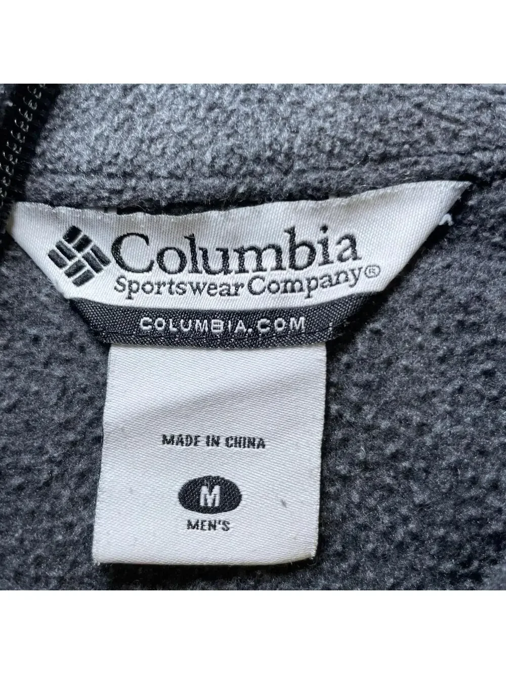 Columbia Sportswear Men's Sz M Jacket Zip Up Fleece Gray